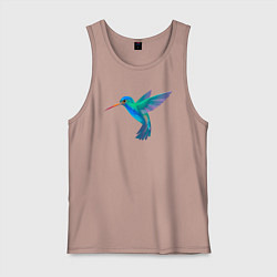 Мужская майка Колибри синяя