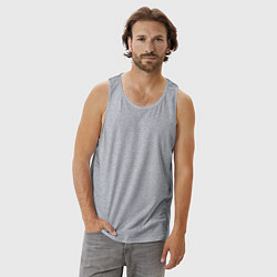 Майка мужская хлопок Барт Симпсон - Dont have a cow, man! Спина, цвет: меланж — фото 2