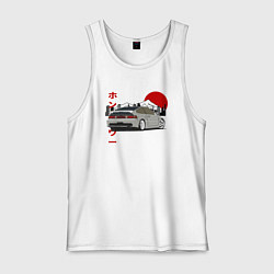 Майка мужская хлопок Honda Crx Retro JDM, цвет: белый