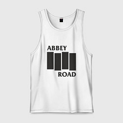 Майка мужская хлопок Abbey Road - The Beatles, цвет: белый