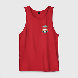 Майка мужская хлопок Ливерпуль Логотип, цвет: красный