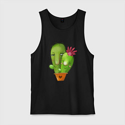Мужская майка Любовь и кактусы