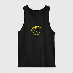 Майка мужская хлопок The coming future, цвет: черный