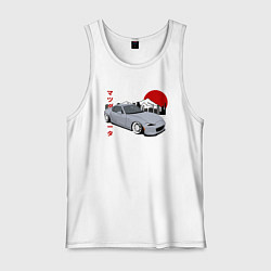 Майка мужская хлопок Mazda MX-5 ND Miata ND Front View JDM Retro, цвет: белый