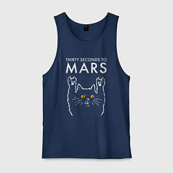 Мужская майка Thirty Seconds to Mars rock cat