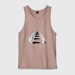 Мужская майка Человек бензопила - Космонавты