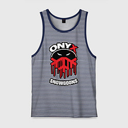 Майка мужская хлопок Onyx - snowgoons, цвет: синяя тельняшка