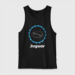 Майка мужская хлопок Jaguar в стиле Top Gear, цвет: черный