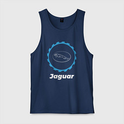 Майка мужская хлопок Jaguar в стиле Top Gear, цвет: тёмно-синий