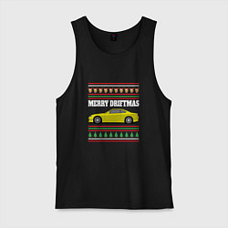 Мужская майка Merry Driftmas Nissan Silvia S15 Ugly Sweater