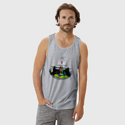 Майка мужская хлопок Twenty One Pilots дебютный альбом, цвет: меланж — фото 2