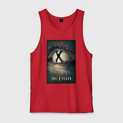 Майка мужская хлопок X - Files poster, цвет: красный