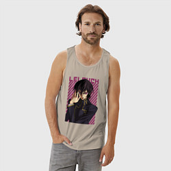 Майка мужская хлопок Лелуш Черный принц, цвет: миндальный — фото 2