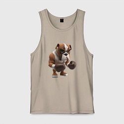 Мужская майка Собака чемпион по боксу