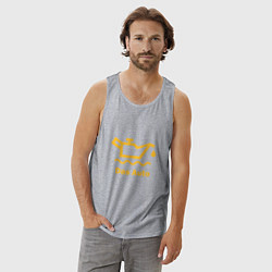 Майка мужская хлопок Жёлтая маслёнка Volkswagen, цвет: меланж — фото 2