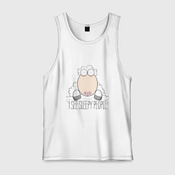 Мужская майка Я вижу сонных людей