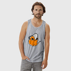 Майка мужская хлопок Миленький почита, цвет: меланж — фото 2