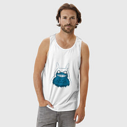 Майка мужская хлопок Totoro Darko, цвет: белый — фото 2