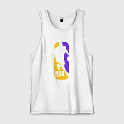 Майка мужская хлопок NBA Kobe Bryant, цвет: белый