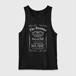 Майка мужская хлопок The Rasmus в стиле Jack Daniels, цвет: черный