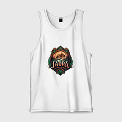 Майка мужская хлопок Jadra, цвет: белый
