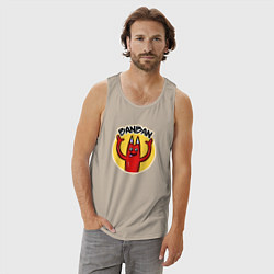 Майка мужская хлопок Banban, цвет: миндальный — фото 2