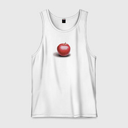 Майка мужская хлопок Красное яблоко, цвет: белый