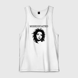 Майка мужская хлопок Lauryn Hill miseducated, цвет: белый