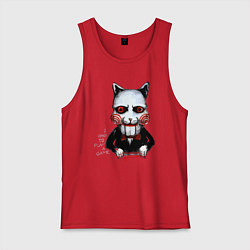 Майка мужская хлопок Want to play a game, цвет: красный