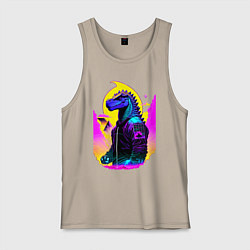 Мужская майка Cool dinosaur - cyberpunk - neural network