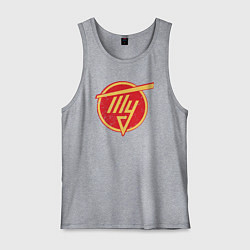 Майка мужская хлопок Туполев, цвет: меланж