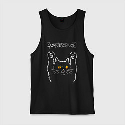 Мужская майка Evanescence rock cat