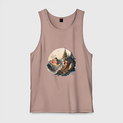 Мужская майка Горы в стиле моротай