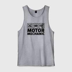 Майка мужская хлопок Mechanic, цвет: меланж