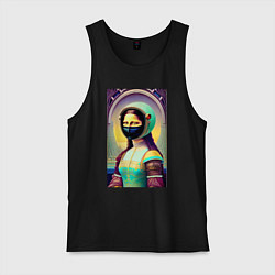 Мужская майка Мона Лиза наших дней - нейросеть