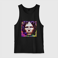 Мужская майка Jim Morrison Glitch 25 Digital Art