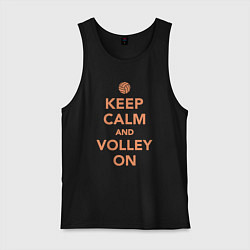 Мужская майка Keep calm and volley on