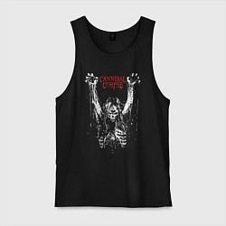 Майка мужская хлопок Cannibal Corpse арт, цвет: черный