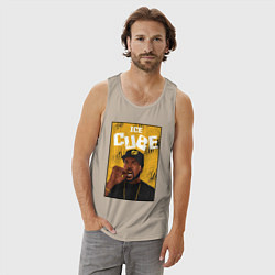 Майка мужская хлопок Ice Сube, цвет: миндальный — фото 2