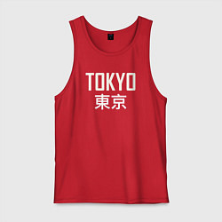 Майка мужская хлопок Japan - Tokyo, цвет: красный