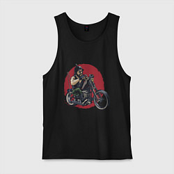 Мужская майка Biker red sun