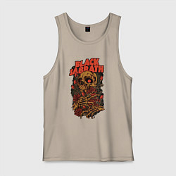 Майка мужская хлопок Черный саббат, цвет: миндальный