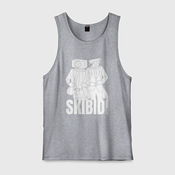 Мужская майка Skibidi Toilet Cameraman and Speakerman