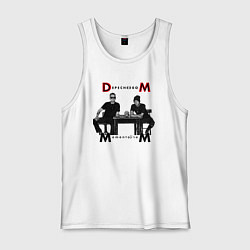 Майка мужская хлопок Depeche Mode 2023 Memento Mori - Dave & Martin 02, цвет: белый