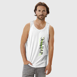 Майка мужская хлопок Имя Эльдар, цвет: белый — фото 2