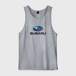 Майка мужская хлопок Subaru sport auto, цвет: меланж