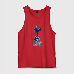 Майка мужская хлопок Tottenham Hotspur fc sport, цвет: красный