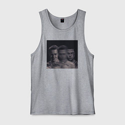 Майка мужская хлопок Тайлер Дёрден, цвет: меланж