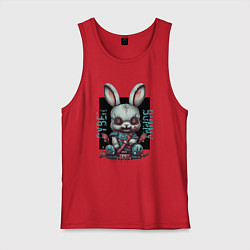 Мужская майка Киберпанк зайчик