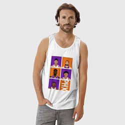 Майка мужская хлопок Phoenix team, цвет: белый — фото 2